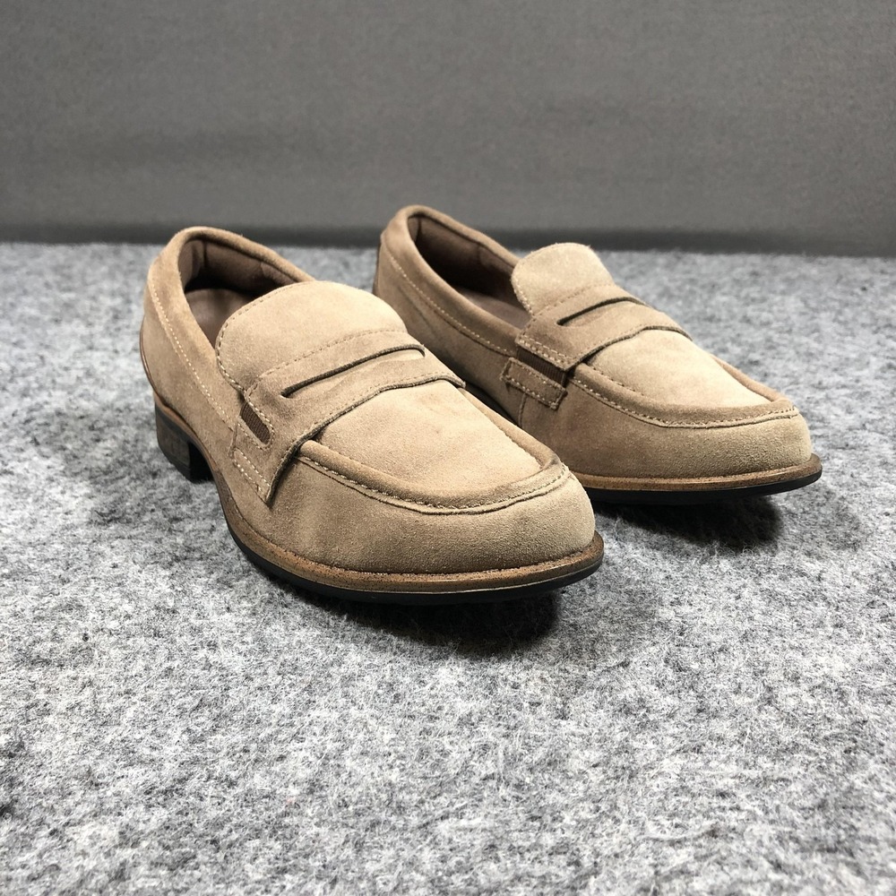 Earth Avani Barcelona Shoes Womens Size 7 M Brown Suede Slip On Loafers Comfort
